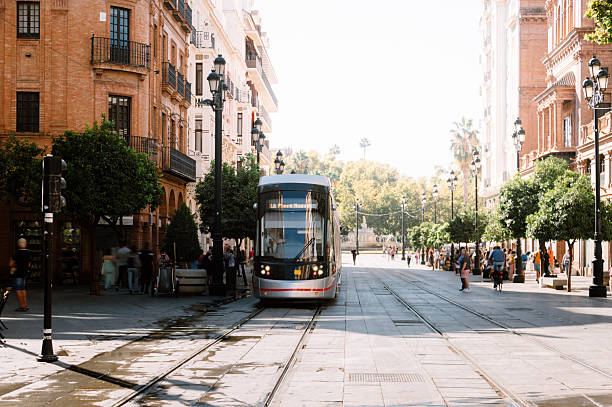 istock Modern tram in Seville 2244793267