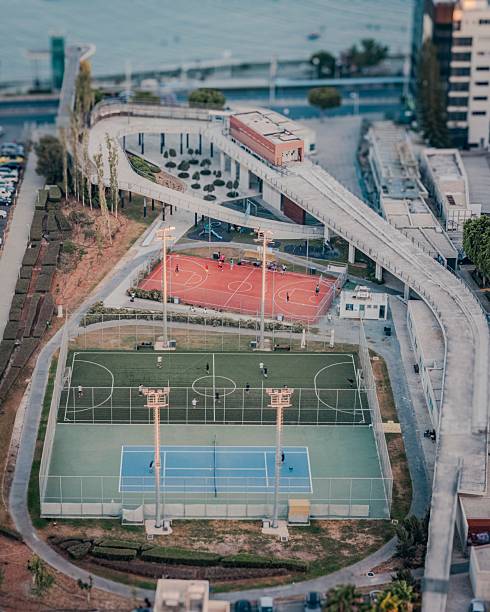 istock Urban Sports Complex Aerial View 2244794059