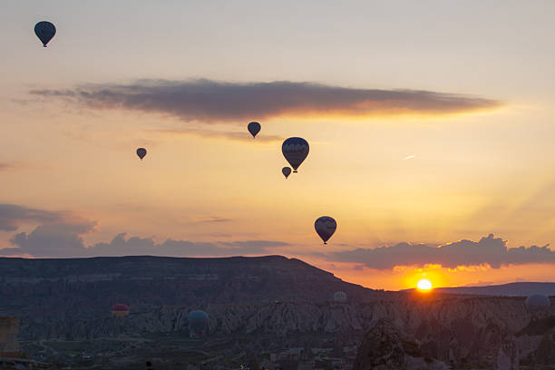 Hot Air Balloon at sunrise in Goreme, Cappadocia,Turkey