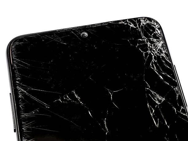 istock Shattered Smartphone Screen on a White BackgroundShattered Smartphone Screen on a White Background 2244795990