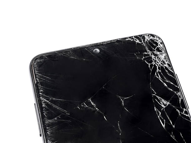 istock Shattered Smartphone Screen on a White BackgroundShattered Smartphone Screen on a White Background 2244795992