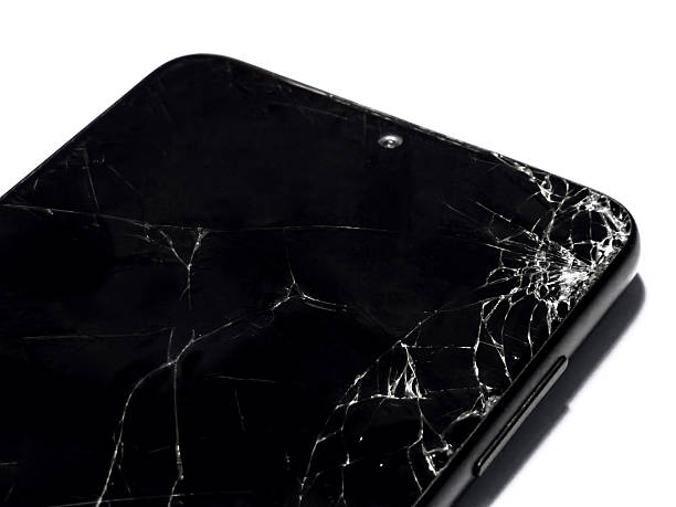 istock Shattered Smartphone Screen on a White BackgroundShattered Smartphone Screen on a White Background 2244796057
