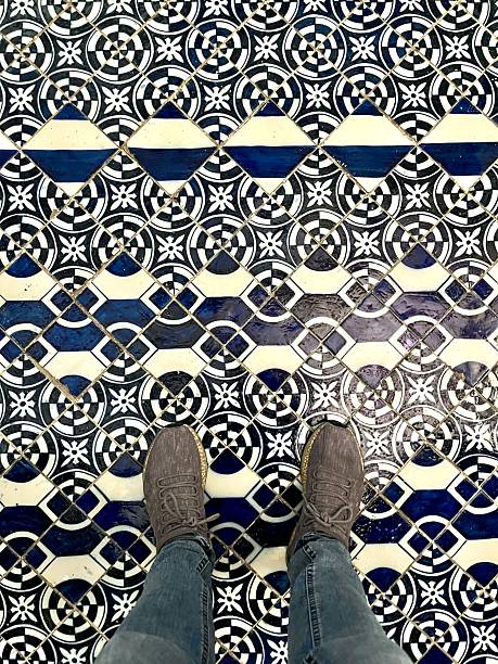 istock Standing on patterned ceramic tiles at Fira de Tots Sants in Cocentaina, Alicante, Comunitat Valenciana, Spain 2244797241