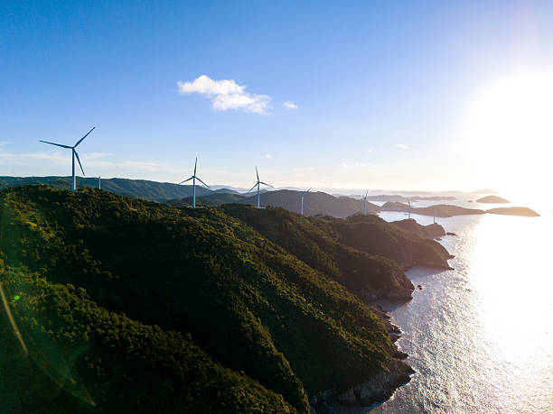 istock Wind farm on top of mountain 2244797315