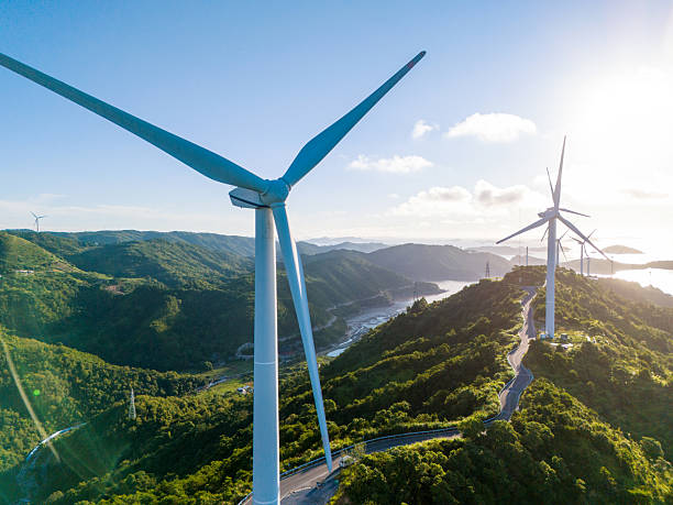 istock Wind farm on top of mountain 2244797942