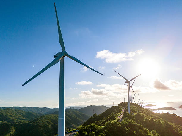 istock Wind farm on top of mountain 2244797985