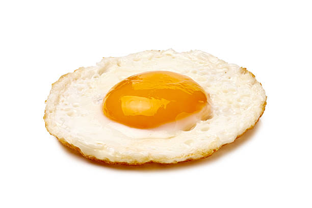 istock A Delicious Fried Egg Presented on a White Background for a Visually Appealing Look 2244799405