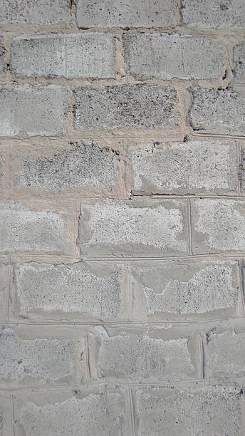 istock Gray Concrete Wall Displaying Textured Blocks With Varied Shades and Patterns Seen During Daytime 2244803448