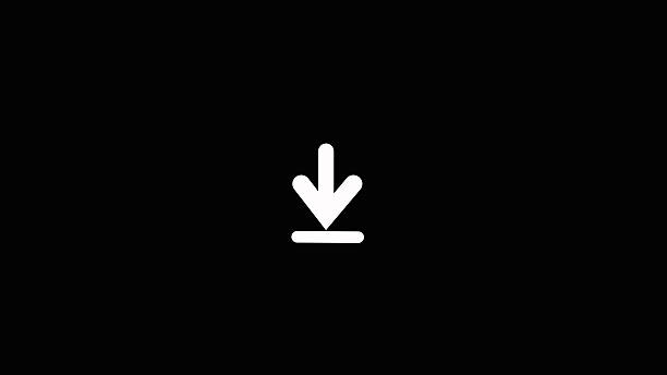 Download vector icon. Arrow Moving Animation with black Background.