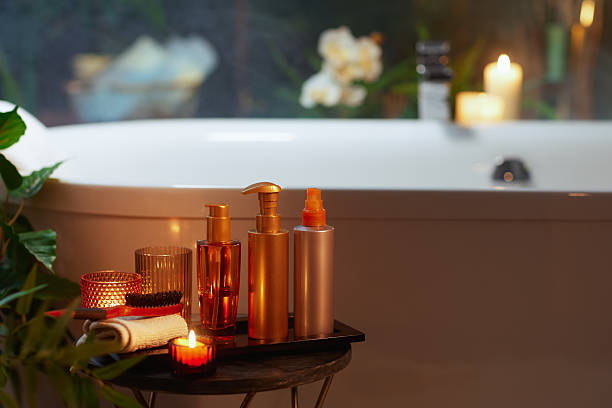 istock Luxurious Bath Products for Home Spa 2244816834