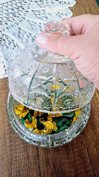 istock Candies in a decorative crystal sugar bowl 2244819459