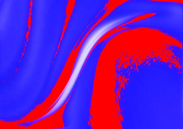 Abstract smooth flowing shapes light red blue artistic soft texture background for design, print, and digital use.