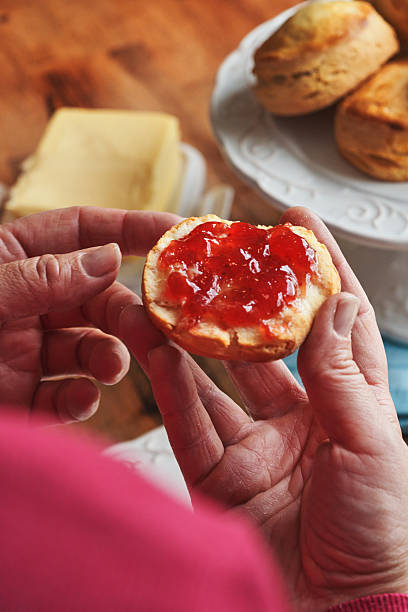 istock Fresh Baked Buttermilk Biscuits with Marmalade 2244832422