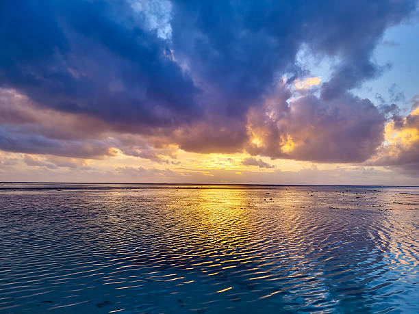 istock Stunning Sunset Over Aitutaki's Lagoon 2244836286