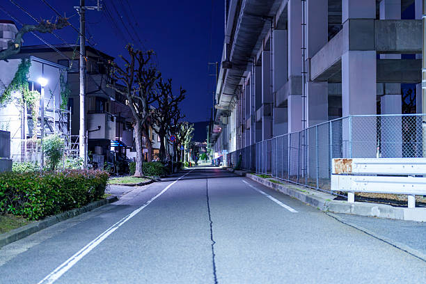 istock Streetlights Illuminating a Silent Lane 2244842416