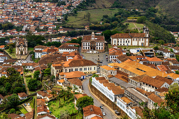 istock Ouro Preto with houses and churches 2244845355