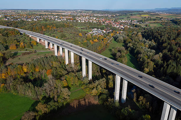 istock Aerial view of a highway viaduct 2244846886