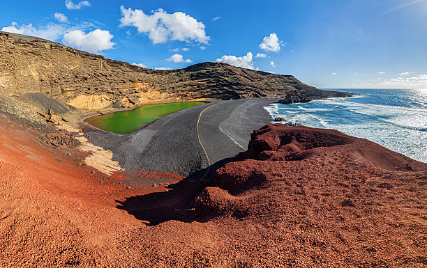 istock Volcanic Lake El Golfo (Laguna de los Clicos or Charco Verde), Lanzarote, Canary Islands, Spain 2244854873