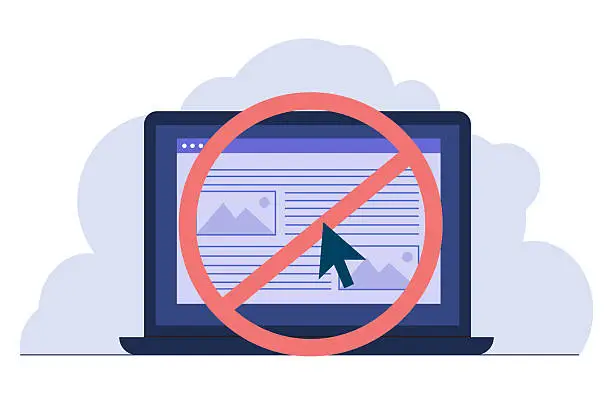Forbidden Browser Free word cover page Vector Images & Graphics | FreeImages