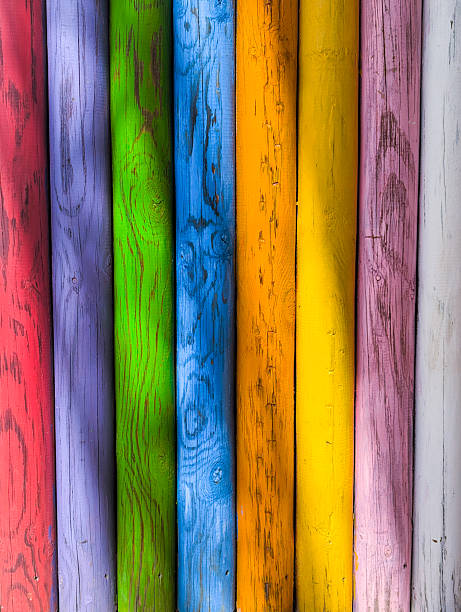 istock Bright colors and wood texture 2244859130