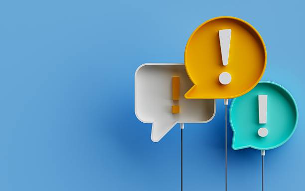 istock Exclamation mark, uncertainty, unknown, fear, inquiry, investigation, examination, interrogation, inquisition, poll 2244859134