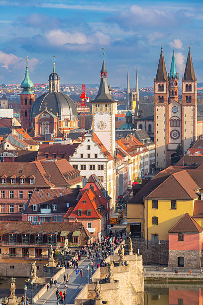 istock Old Main Bridge over Main River in Wurzburg, Germany 2244864278