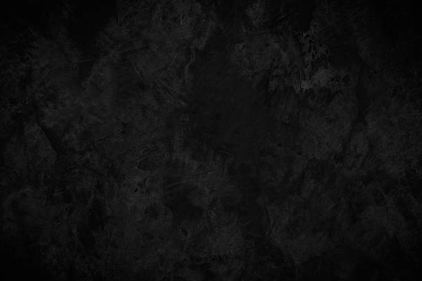 istock Close up retro plain dark black cement concrete wall background texture. Color old concrete wall design element blank. 2244868217
