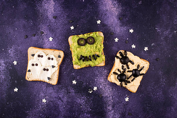 istock Halloween food for children, monsters toasts 2244868496