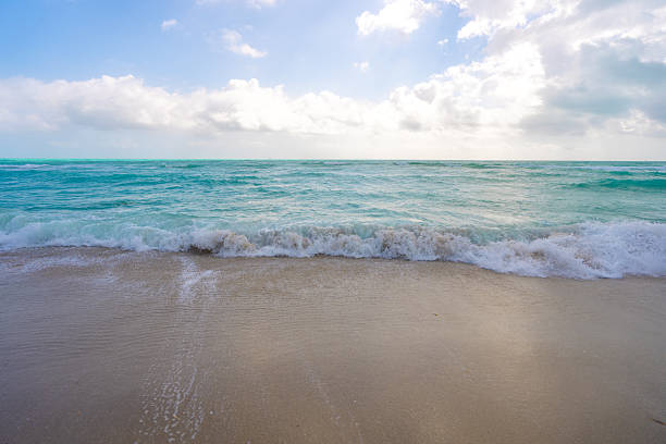 istock Beautiful sea pattern. Clean water surface. Calm ocean motion. Dramatic storm waves. Foamy wave texture. Outdoor beach scene. Clear turquoise sea. Serene holiday view. Wavy ocean design. 2244880877