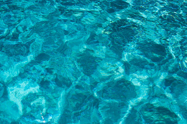 istock Blue ripped water in swimming pool, water pool texture and surface water backgraund. 2244882311