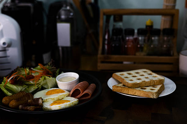 Rustic Breakfast Arrangement On A Table