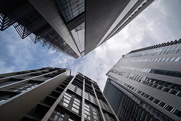 istock Low Angle View of Modern Skyscrapers Against Sky 2244905133