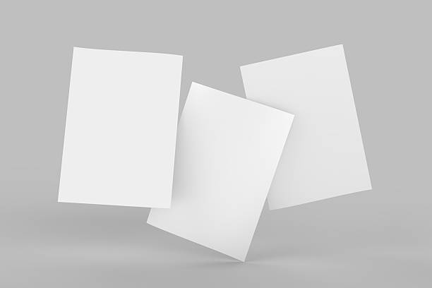 istock 3D realistic blank A4 format paper flyer mockup isolated. Sheet design template for presentation poster, newspaper, flyer, brochure, cover, magazine, card, paper note, postcard, letter or invitation 2244909697