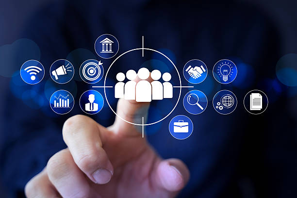 istock Digital marketing targeting strategy with customer segmentation and online advertising technology concept 2244913033