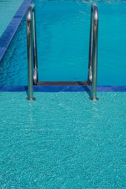 Swimming pool and ladder.