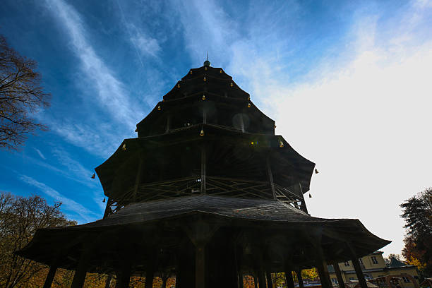 chinese tower in english garden, munich