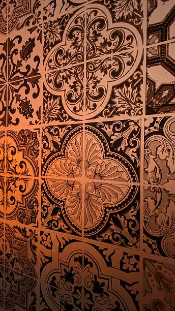istock richly designed medallion tiles with amber glow enhance modern interior aesthetics and visual 2244934039