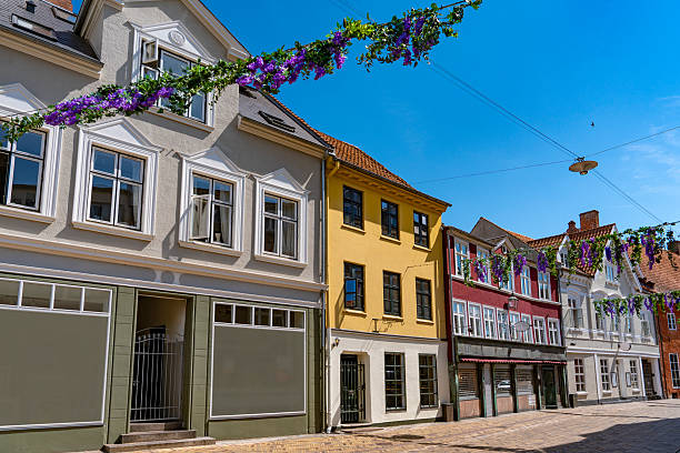 istock Colorful historic houses in Odense Denmark 2244934457
