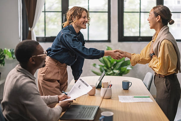 istock Professional Meeting and Handshake in Office 2244935609