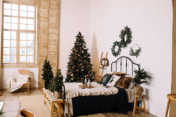 istock Minimalistic holiday interior with natural shades 2244936017