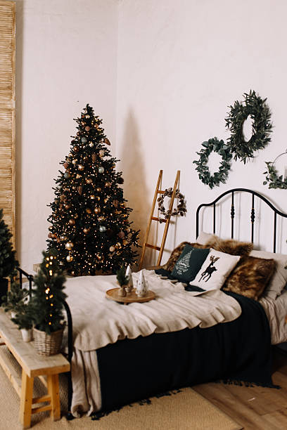 istock Exquisite New Year's decor: golden accents, 2244936021