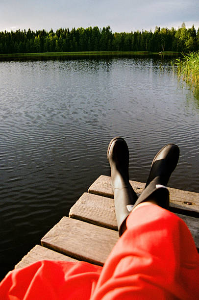 Chair on a dock looking out on the ocean