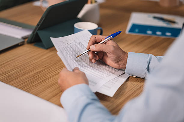 istock Detailed Focus on Business Report Analysis 2244937170