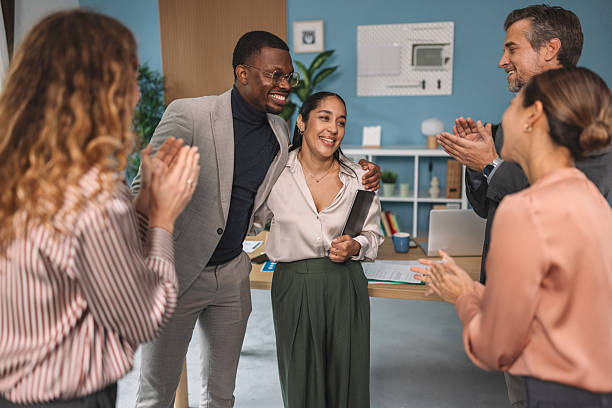 istock Celebration of Team Success in Modern Office Space 2244938795