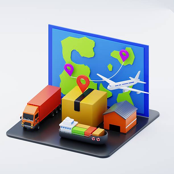 istock Global delivery transport and logistics 3d illustration 2244939881