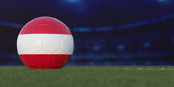 istock Austria Flag Design on a Football 2244940746