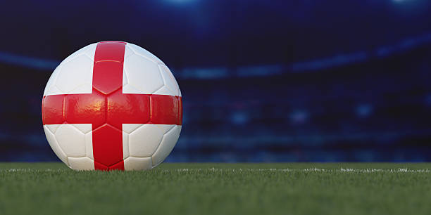 England Flag Design on a Football