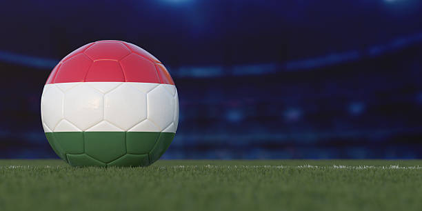 istock Hungary Flag Design on a Football 2244940862