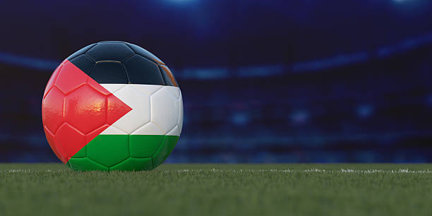 istock Palestine Flag Design on a Football 2244940990
