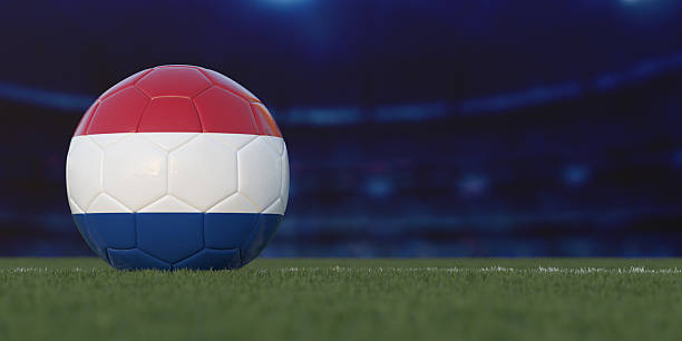 istock Netherlands Flag Design on a Football 2244943183